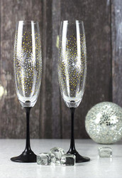 New Year's Eve Fireworks Champagne Flutes